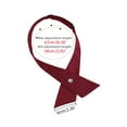 thumbnail image 4 of INSPIRE CHIC Unisex School Uniform Solid Adjustable Button Criss-Cross Bow Tie Wine Red One Size, 4 of 6