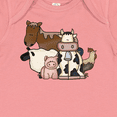 thumbnail image 4 of Inktastic Cute Horse, Sheep, Cow, Pig, and Rooster Farm Animals Boys or Girls Baby Bodysuit, 4 of 5