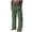 A-Army Green964, variant on Men's Skull Print Drawstring Wide Leg Pant Drop Pocket Flowy Spring Daily Wear Long Trouser