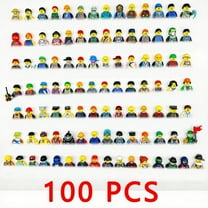 100pcs Random Minfigures Collectible Action Figures Set, Multicolor City Town Soldier Policemen Hero Figures Building Blocks, Have Repeat