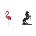 thumbnail image 1 of Adorno De Jardín De Hadas Con Flamenco Y Escultura De Caballo Para Paisaje Primaveral Festivo, Dormitorio, Patio, Accesorios Artísticos, 1 of 8