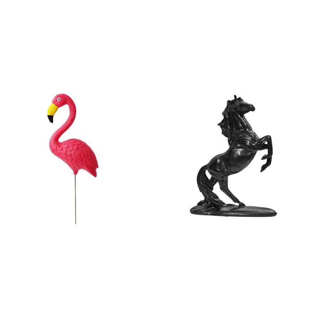 Adorno De Jardín De Hadas Con Flamenco Y Escultura De Caballo Para Paisaje Primaveral Festivo, Dormitorio, Patio, Accesorios Artísticos
