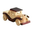 thumbnail image 4 of Figura de escritorio de madera de modelo de coche vintage hecha a mano para decoración del hogar, adorno coleccionable Estilo a, 4 of 9