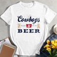 thumbnail image 2 of T-Shirt Graphique Femmes Cowboys et Bière-Blanc-L, 2 of 6