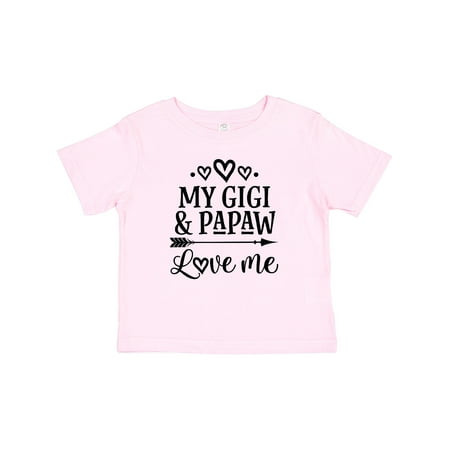 

Inktastic Gigi and Papaw Love Me Granddaughter Gift Baby Girl T-Shirt