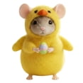thumbnail image 1 of zhangmingg Handmade Bunny Rabbit Animal Figurine Cute Easter Decoration for Home Desktop Ornament and Tiered Tray Display, 1 of 4