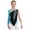 Blue Green, variant on Girls Single Long Sleeve Gymnastic Leotard Rhinestones Figure Skating Ballet Dance Bodysuit Hot Pink 14