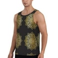 thumbnail image 2 of KLL Gold Mandala Print Men's Muscle Gym Workout Stringer Tank Tops Bodybuilding Fitness T-Shirts Tank Tops Men-3X-Large, 2 of 7