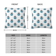 thumbnail image 6 of Wukai Turtle Premium Polyester Fleece Pillow Covers with Hidden Zipper Closure,Luxuriously Soft and Durable-18"x18", 6 of 7