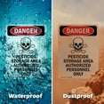 thumbnail image 6 of (2 Pack) GHS Pesticide Storage OSHA Danger Sign 10 Inch X 14 Inch Indoor / Outdoor Rust-Free Aluminum Metal Signs for Workplace, Workshop, and Construction Site, Made in the USA, 6 of 8