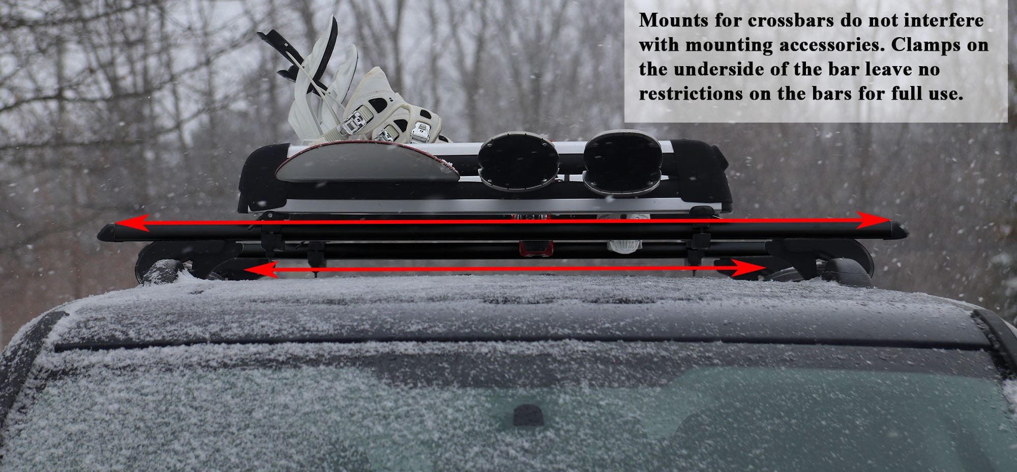 BRIGHTLINES 53" All Black Universal Crossbars Roof Racks Compatible with Raised Roof Side Rails for Kayak Luggage Ski Bike Carrier, a Set of 2