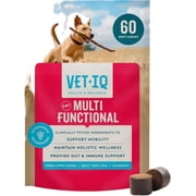 VetIQ 8-in-One Multifunctional Supplements for Dogs, Supports Hip & Joint, Urinary Tract, Immune System, Skin Health and Heart Health, Soft Chews, 60 Count