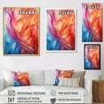 thumbnail image 4 of Designart "Chromatic Facets Of Multicolor Cubism" Cubism Floater Framed Wall Art Living Room, 4 of 5