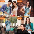 thumbnail image 7 of Blue Gold Marble Pattern Apron-Garden Aprons for Women with Pockets-Cotton Linen Waterproof Kitchen Cooking Gardening Aprons Adjustable for Kitchen,Cooking,BBQ and Salon 33x27 Inch, 7 of 7