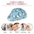 thumbnail image 6 of KLL Golf Balls 1 Pattern Shower Cap & Bath Cap for Women,Reversible Oversized Waterproof Shower Caps for all Hair Lengths,Elastic Reusable Bathing Hair Cap, 6 of 6