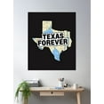 thumbnail image 2 of Texas Forever Map Poster Wall Art, Modern Wall Decor For Living Room Bedroom, 12x18 UNFRAMED, 2 of 3