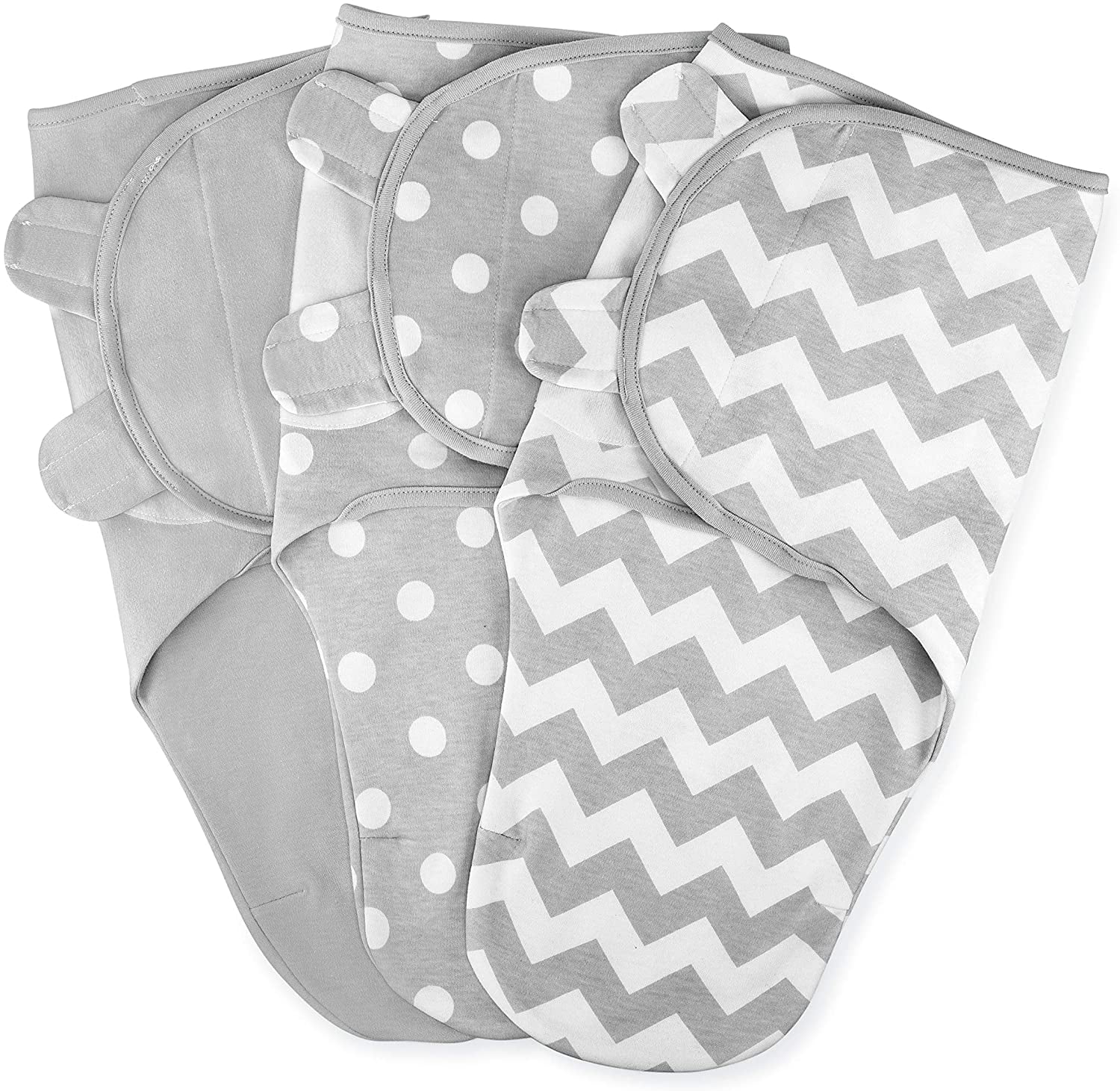 3 Pack Small Size Newborn Swaddles 0-3 Month Infant Adjustable Swaddling Sleep Sack Coral Baby Swaddle Blanket Boy Girl 