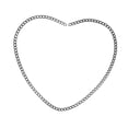 thumbnail image 4 of Material de pulsera permanente Regalos de parejas de 23 cm Servido sólido acero inoxidable romántico para aniversario del día de San Valentín negro, 4 of 9