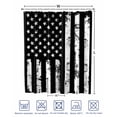thumbnail image 4 of Split Shower Curtain for Transfer Bench, Black White Fabric Shower Curtains for Bathroom, Retro Stars Stripes Flag Shabby Chic Texture Tub Sliding Transfer Bench Waterproof Bath Curtains 72"x84", 4 of 9