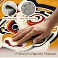 thumbnail image 6 of ODIKA Tibetan Tiger Mask Snake Totem Bold Border Battle Martial Folk for Dining Room, Basement, Large Office, Non-Slip Chair-Friendly, 6 of 7