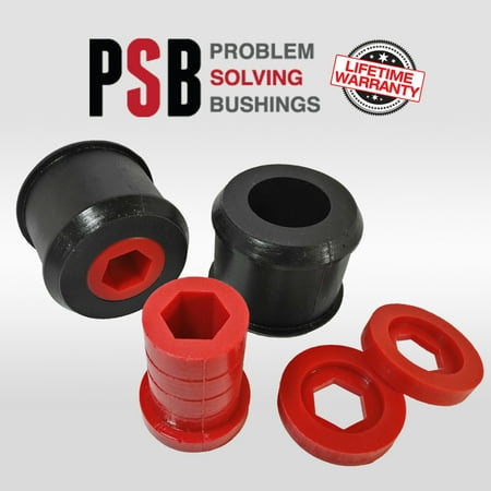 MINI Cooper 00-15 Front Lower Control Arm Wishbone Poly Bushing Kit Red PSB