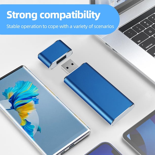 M.2 NGFF a USB3.0 Adaptador SSD externo 1TB SSD Estuche para 2230/2242 M.2 B-key SSD