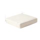 thumbnail image 3 of Cojín para silla impermeable con correas de sujeción, cojín cuadrado acolchado con bordes ribeteados, asiento de patio. beige, 3 of 8