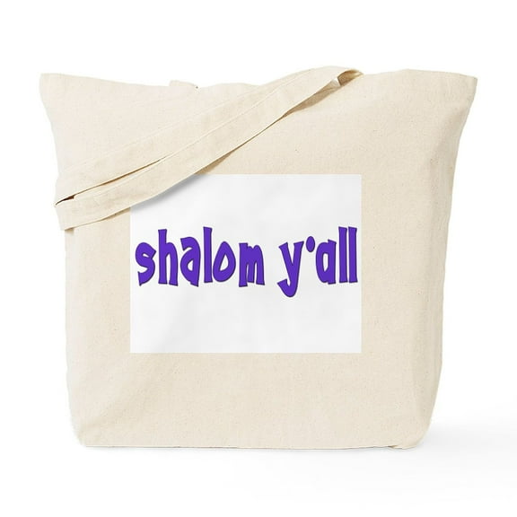 CafePress - Jewish Shalom Y'all Tote Bag - Unisex Canvas Tote Bag, Beige, 1-Piece