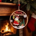 thumbnail image 7 of AOMXGD Christmas Wooden Hollow‑Cut Hanging Pendant, Wooden Ornament for Xmas Tree Wall Indoor Festive Decoration, 7 of 7