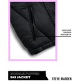 thumbnail image 4 of Abrigo de invierno acolchado con estampado de burbujas Steve Madden Heavyweight, 4 of 7