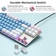 thumbnail image 3 of iBlancod K87 87 Teclas Teclado mecánico con cable Panel de metal Dos colores, 3 of 8