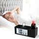 thumbnail image 5 of Proyección Despertadores Atenuador de cabecera Proyector de reloj digital LED, Puerto de carga USB dual, Giratorio de 180  degree, Snooze, para dormitorio Macarena  Despertador de proyección, 5 of 8