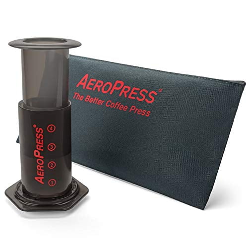 AeroPress Coffee and Espresso Maker and 350 Additional Filters 1 to 3 Cups Per Press Quickly Makes Delicious Coffee Without Bitterness 
