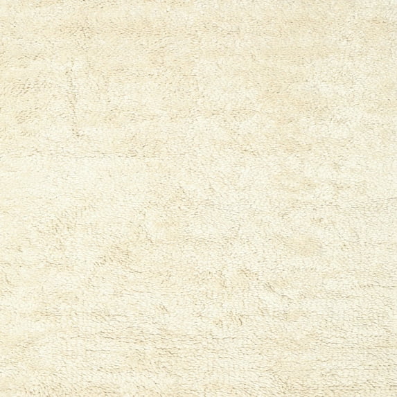 Ahgly Company Indoor Square Contemporary Vanilla Gold Solid Area Rugs, 6' Square