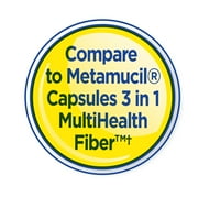 Equate Psyllium Husk Capsules 300 Count, Compare to Metamucil® Capsules 3 in 1 MultiHealth Fiber