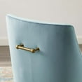 thumbnail image 6 of Modway Discern Upholstered Performance Velvet Dining Chair in Light Blue, 6 of 6