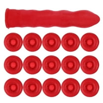 Tineasur Caulk Saver Cover Sealer Sealing Cap Red Latex 20pcs