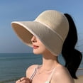 thumbnail image 3 of Yoyauz Ladies' Sun Hat Upf 50+Uv Protection Wide Brimmed Foldable Summer Beach Bucket Hat With Neck Flap, 3 of 5