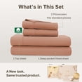 thumbnail image 3 of California Design Den Full Size Sheets Set - 400 Thread Count 100% Cotton Sateen, Deep Pocket with All Around Elastic for a Snug Fit - Fresh Clay, 3 of 7