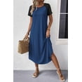 thumbnail image 4 of Ekouaer Nightgowns for Women Bamboo Viscose House Dress Long Night Gowns Short Sleeve Sleepshirt Soft Sleepwear, 4 of 5