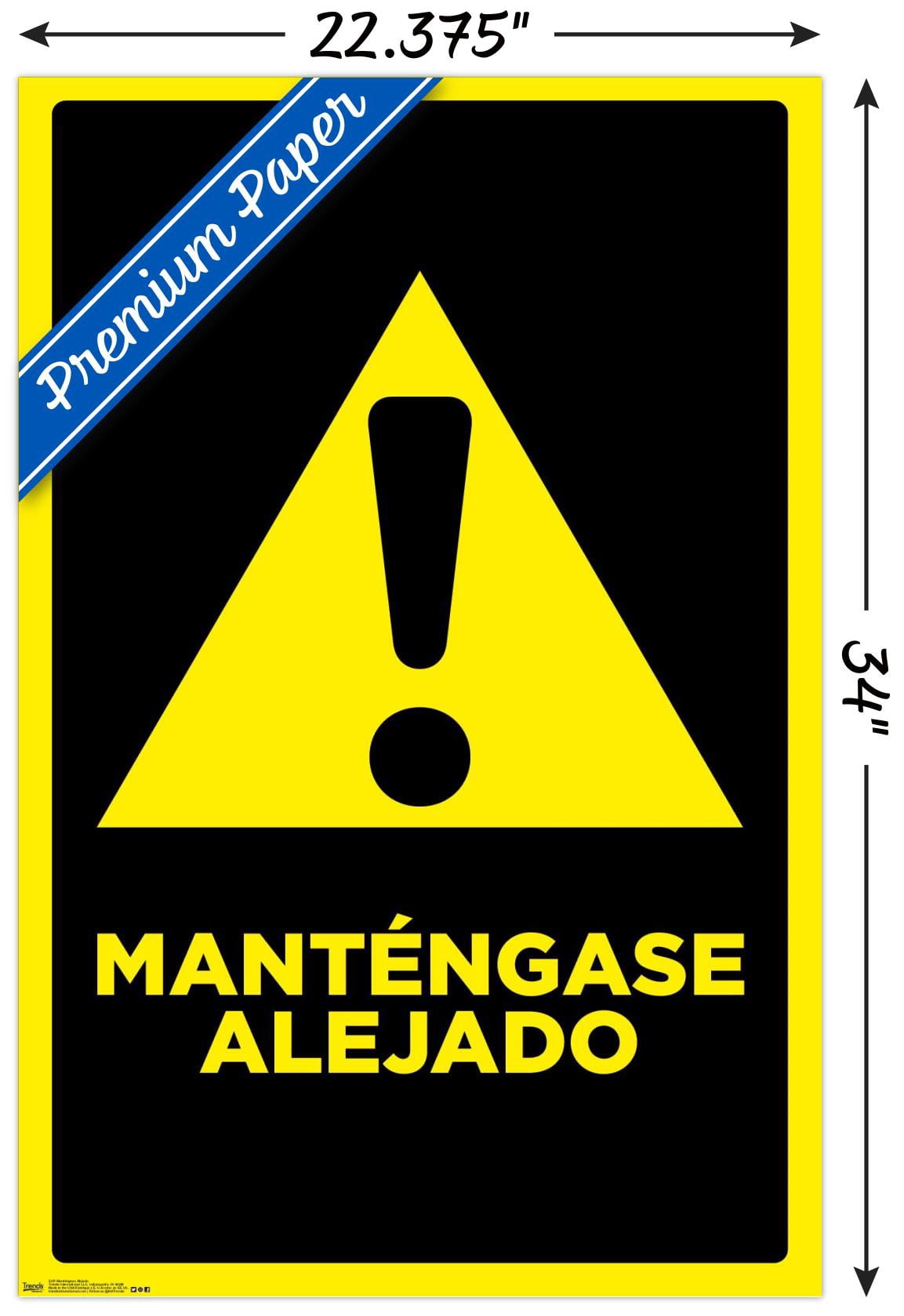 Mantengase Alejado (Keep Out) Wall Poster, 22.375" x 34"