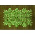 thumbnail image 1 of Ahgly Company Indoor Rectangle Oriental Green Industrial Area Rugs, 3' x 5', 1 of 4