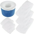 thumbnail image 1 of HEANUJJ 5Pcs Pool Filter Net White Mesh Filter Sock for Swimming Pool Skimmer Basket with Elastic Stretch, 1 of 7