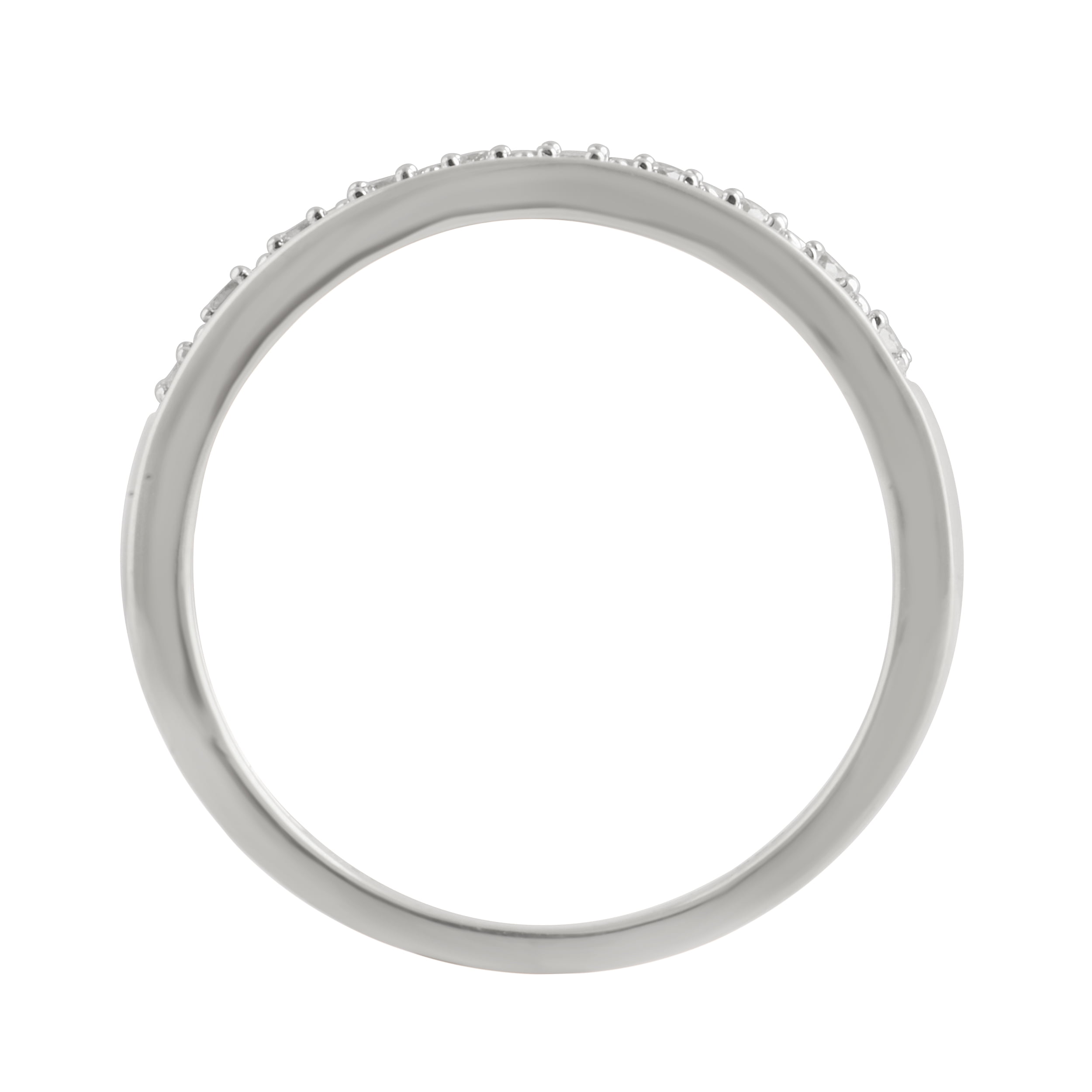 1/10 Carat T.W Diamond Sterling Silver Wedding Band.