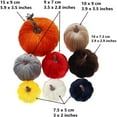 thumbnail image 3 of 8pcs Assorted Size Fake Handmade Red Velvet Pumpkins Artificial Fall Harvest Halloween Decoration for Home Kitchen Farmhouse Thanksgiving Wedding Festival, 3 of 3