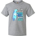 thumbnail image 3 of Inktastic Funny Polar Bear Youth T-Shirt, 3 of 5