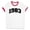 White/Red, variant on 1983 College Style Ringer Tee Shirt Unisex Medium White/Kelly Green