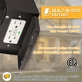 thumbnail image 3 of Luces de porche FANDBO LED GFCI, paquete de 2 unidades, del anochecer al amanecer, 3 of 8