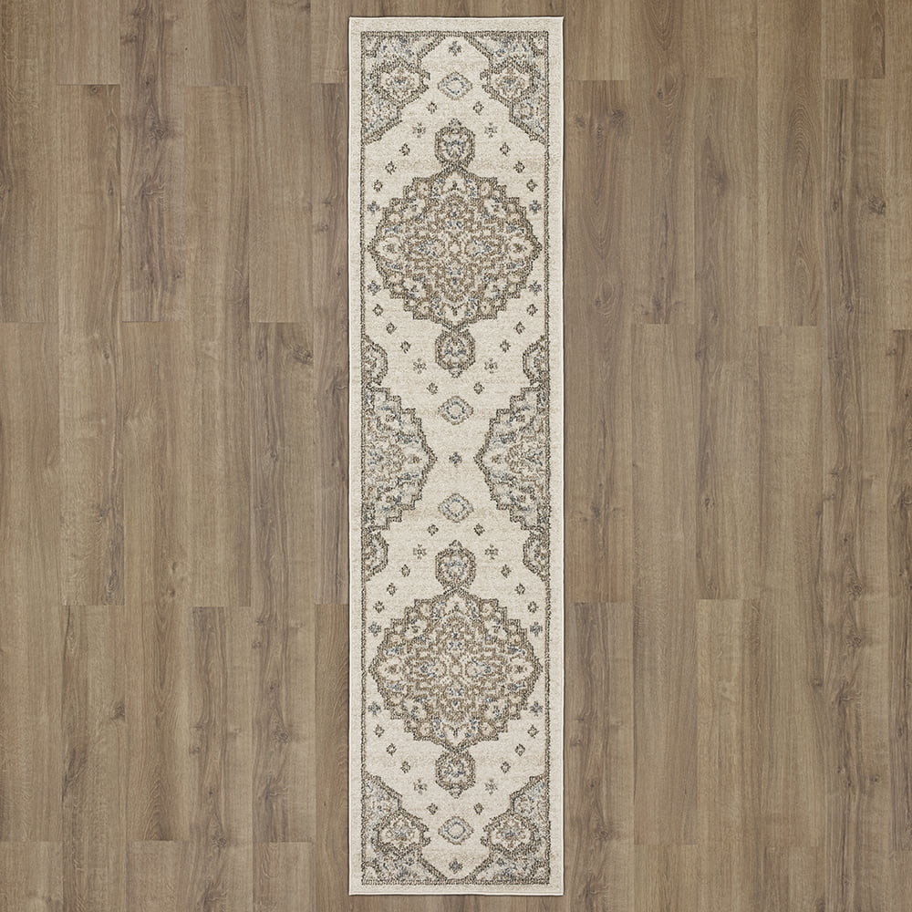 Mohawk Home Huffman Indoor Ornamental Runner Rug, Grey, 1'11" x 10'