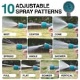 thumbnail image 3 of Yardlab Retractable Garden Hose Reel 66ft  x 1/2 inch Wall Mounted, 10-Function Sprayer Nozzle, Auto Rewind System with Any Length Lock & 180°Swivel Bracket, 3 of 10